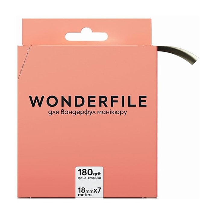 Файл-стрічка для пилки Wonderfile 160*18 мм, 180 грит, 7 м (WFGT160/180)